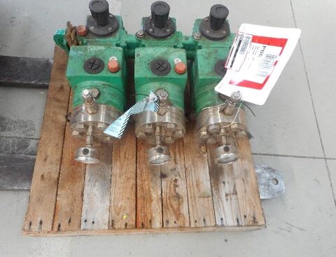Set of industrial chemical dosing pumps